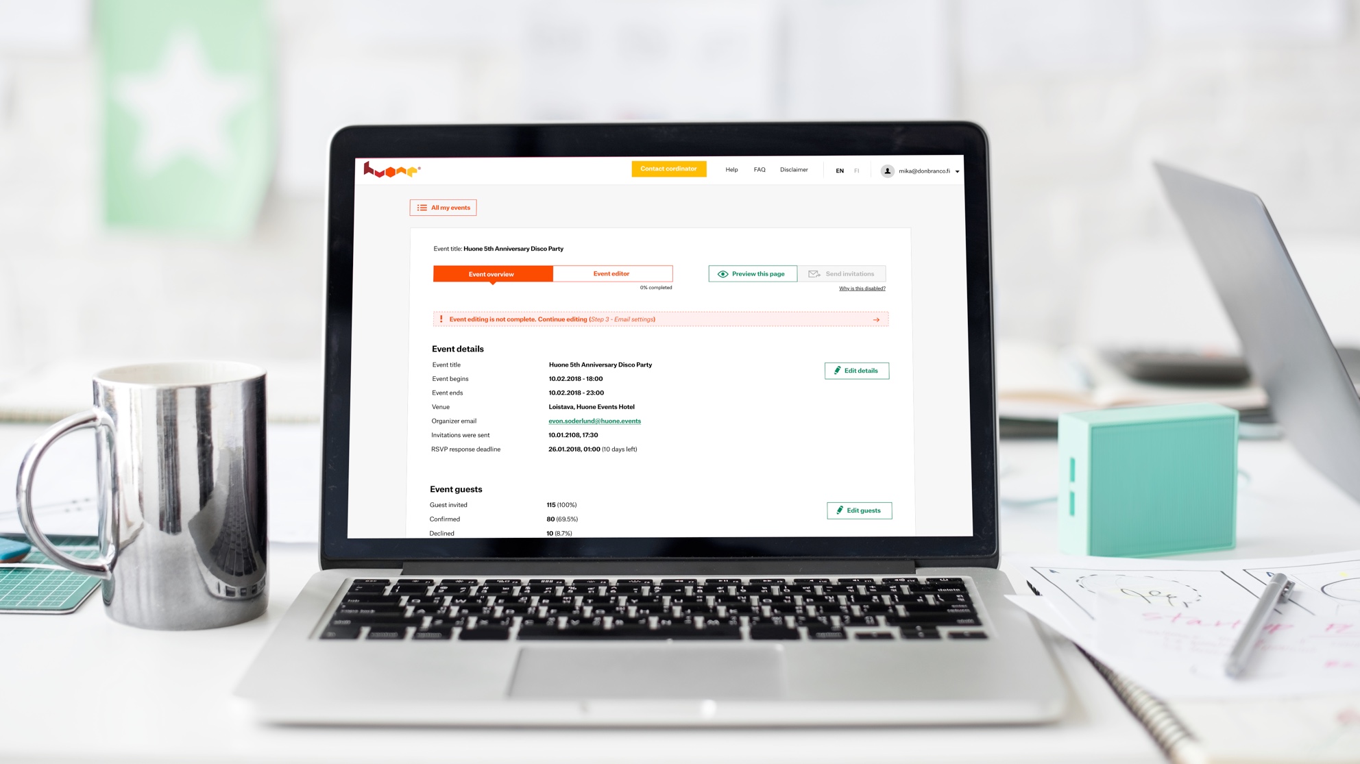 book plan and manage your event online huone international agenda planner online