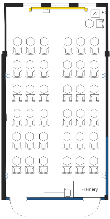 CAD - Runway Room - Max Classroom Set Up