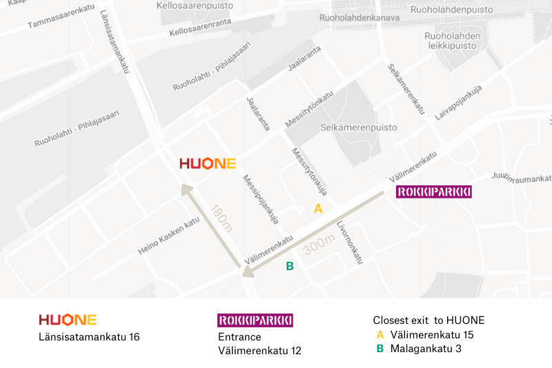 HUONE Helsinki parking - Rokkiparkki