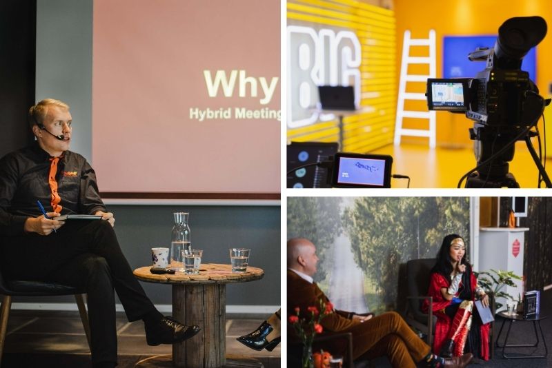 hybrid and virtual meeting at HUONE Helsinki