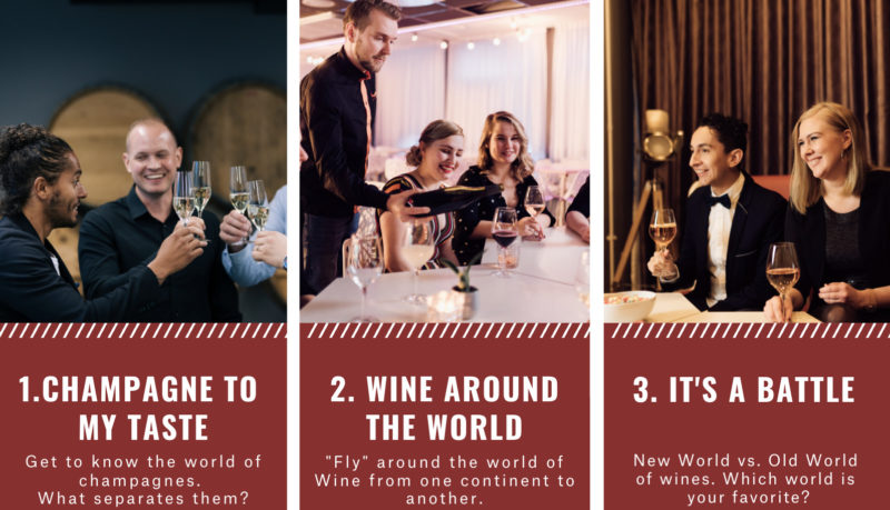 wine tasting program at HUONE helsinki